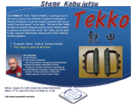 Kobudo stage with use of Tekko at Shito-ryu Karate Delft Dojo