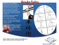 HamboJutsu stage at Shito-ryu Karate Delft Dojo